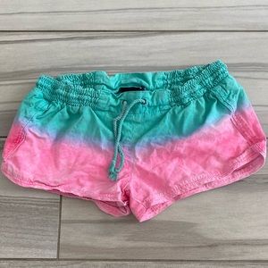 Hurley tie dyed drawstring shorts